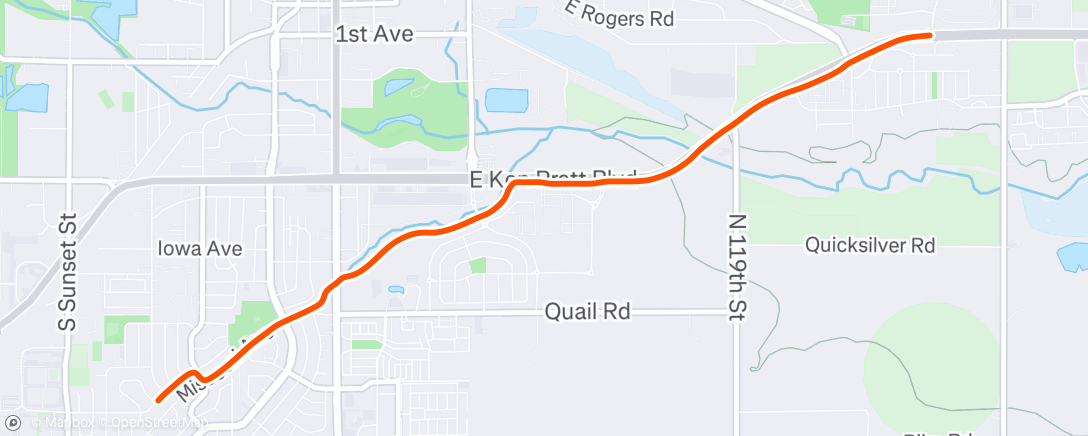 Map of the activity, Morning Ride