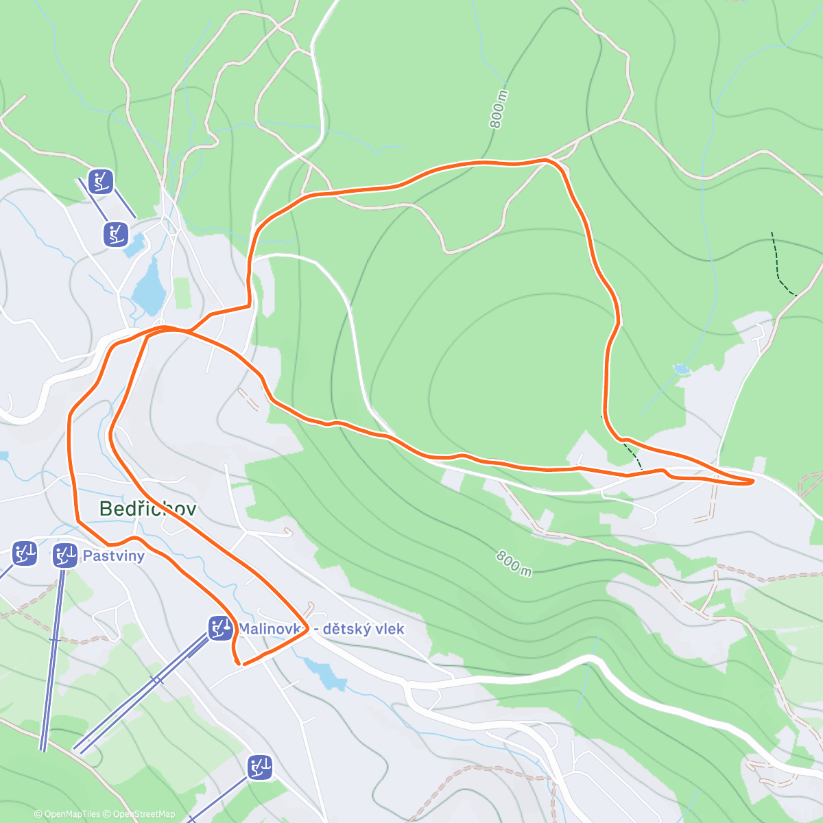 Карта физической активности (Regenerační běh)