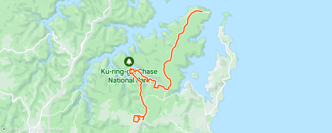 Mapa da atividade, West Head