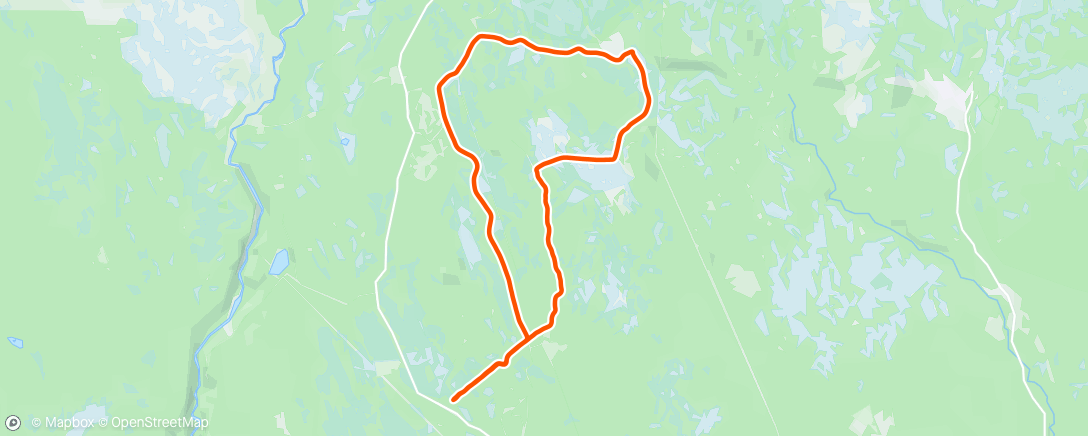 Map of the activity, Afternoon Ski