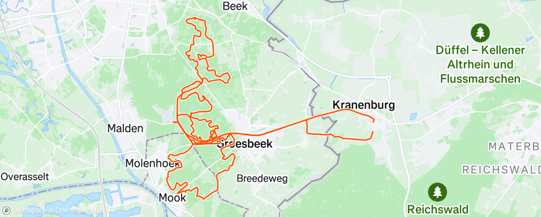 Map of the activity, Rood- paars-blauw-paars