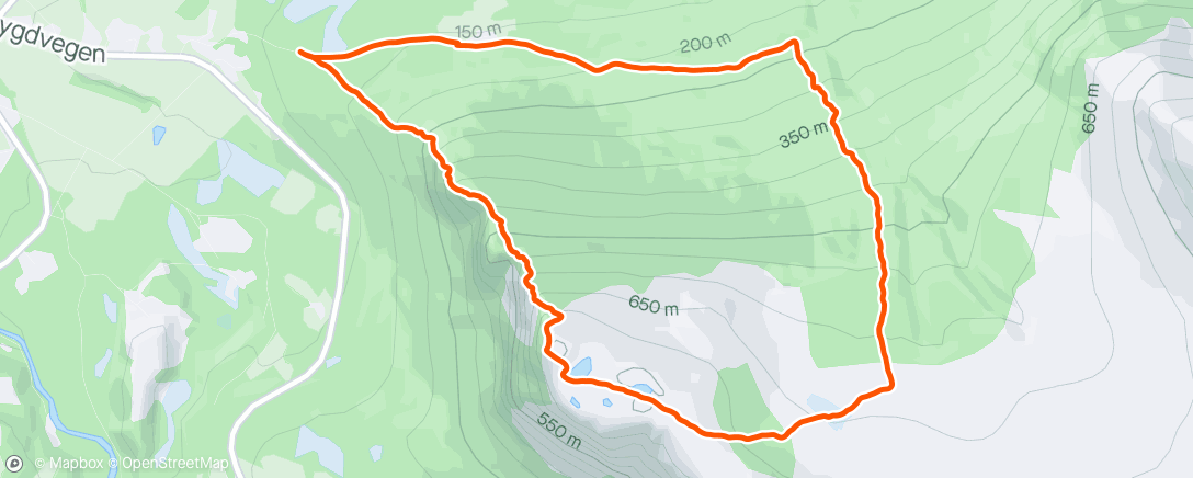 Map of the activity, Morning Run