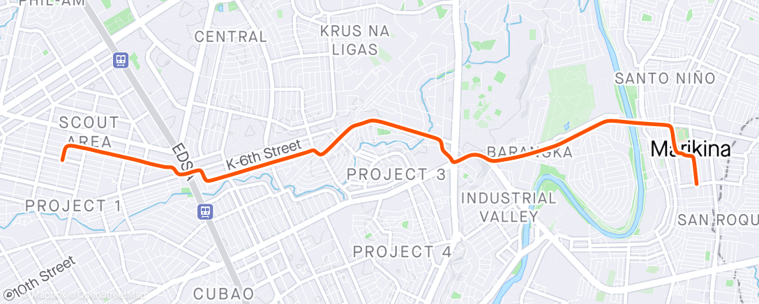 Map of the activity, Zippy ride home