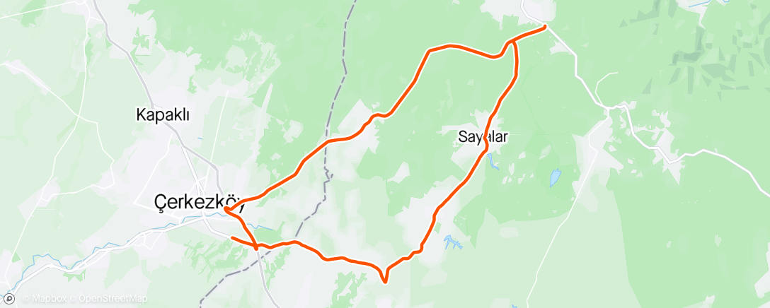 Map of the activity, 53x11 Z4  Ride