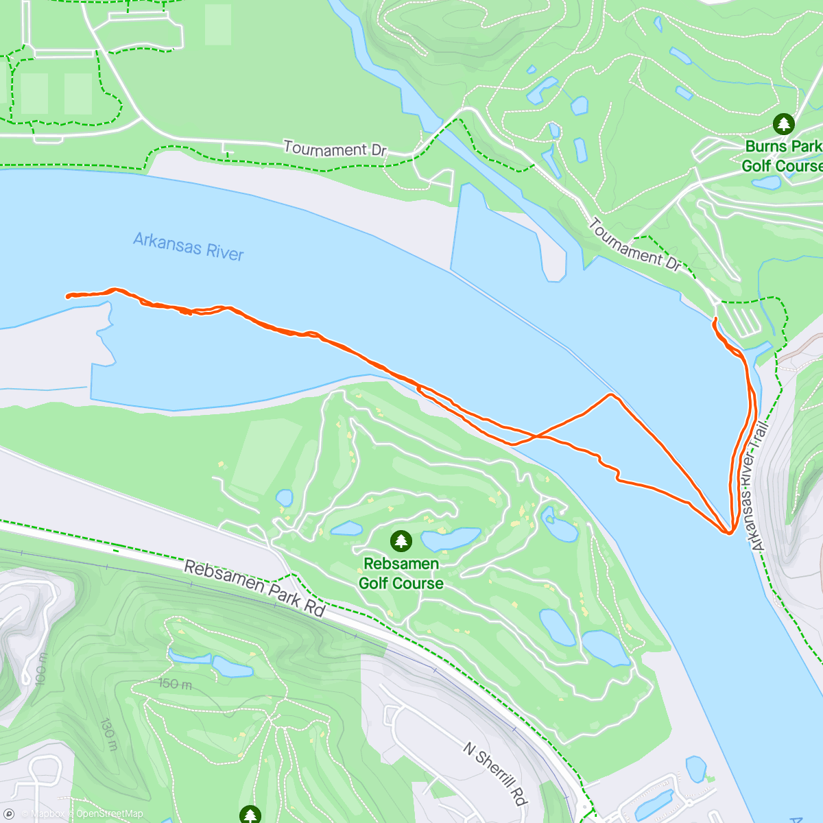 Map of the activity, River