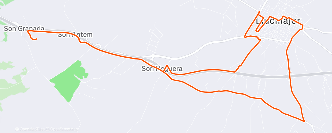 Mapa de la actividad (Rennradfahren)