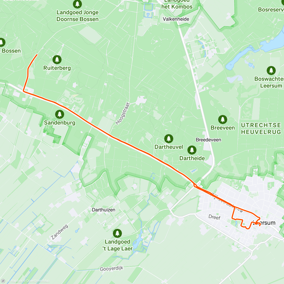 Map of the activity, Morning Ride