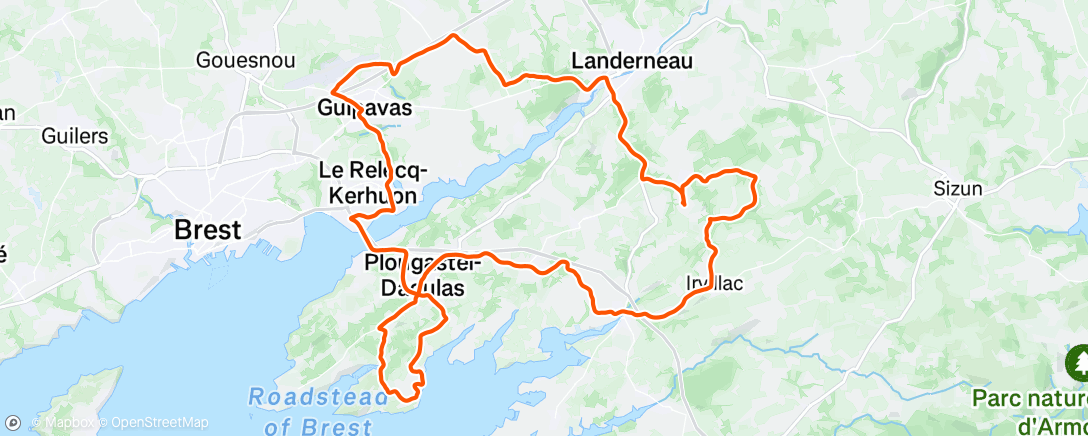 Mappa dell'attività Sortie vélo le matin