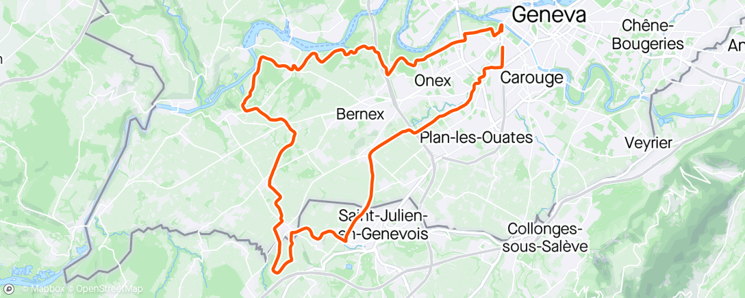 Karte der Aktivität „Sortie vélo en soirée”