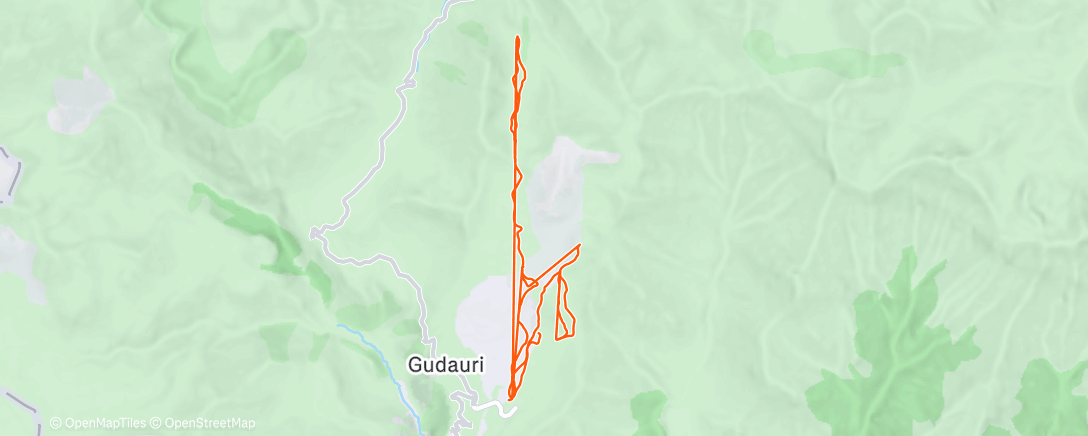 Map of the activity, Morning Snowboard