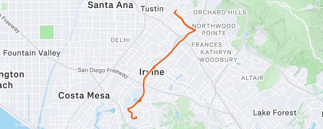 Map of the activity, Campus commute
