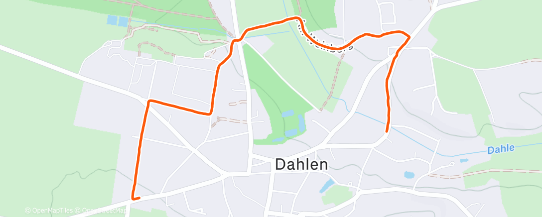 Map of the activity, Spaziergang am Mittag