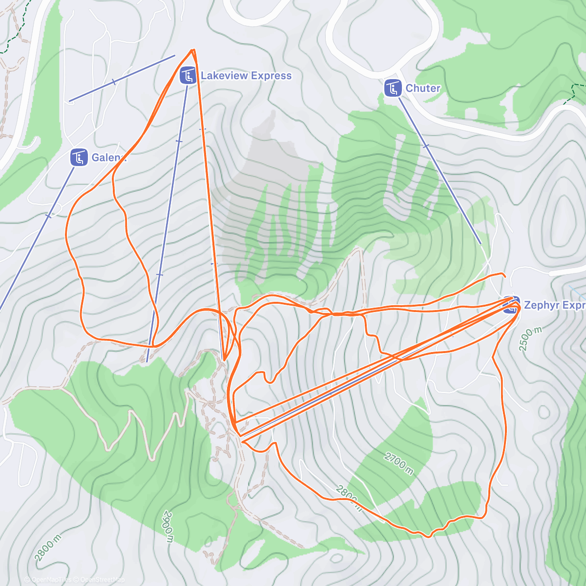 Карта физической активности (Morning Snowboard)