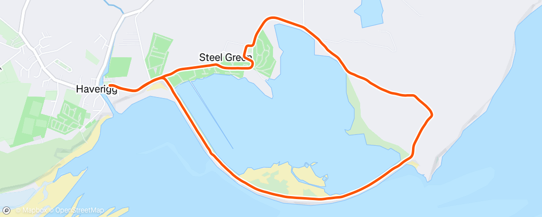 Map of the activity, Evening Ride