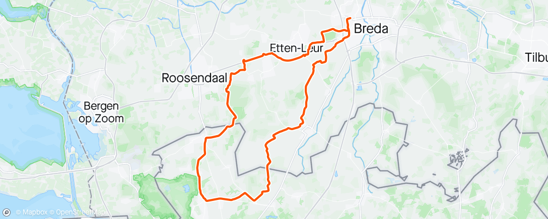 Map of the activity, ☀️ Breda, Noord-Brabant Ochtendrit