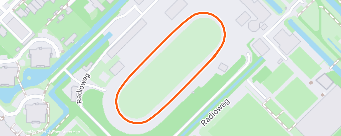 Map of the activity, HCA training + marathon