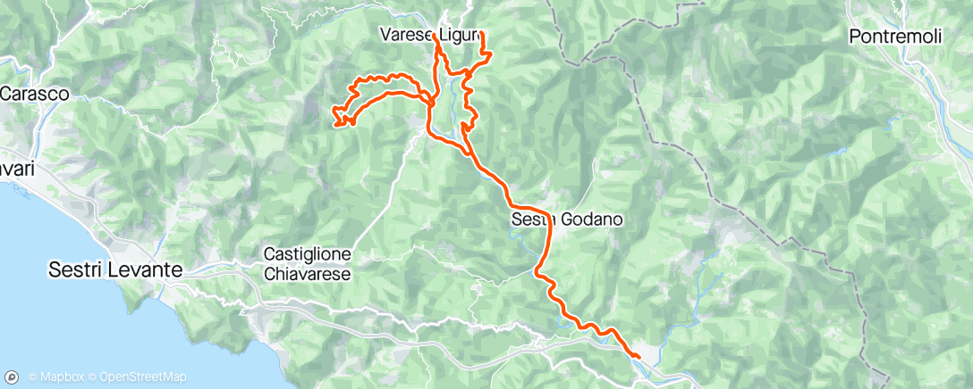 活动地图，Alta val di Vara