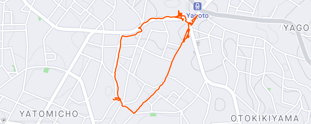 Map of the activity, Afternoon walk to get dessert