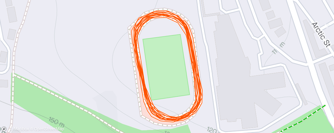 Map of the activity, Part 2 of track session 🥶🌨️🌨️🌨️🌨️☔️