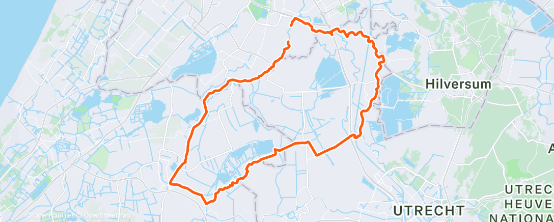 Map of the activity, Christmas ride with dad