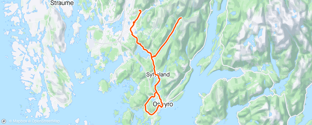 Map of the activity, Hausdal og Os