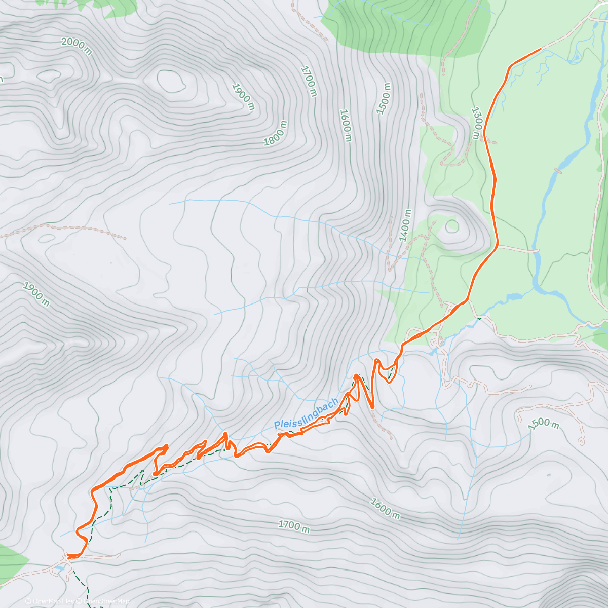 Map of the activity, Gnadenalm