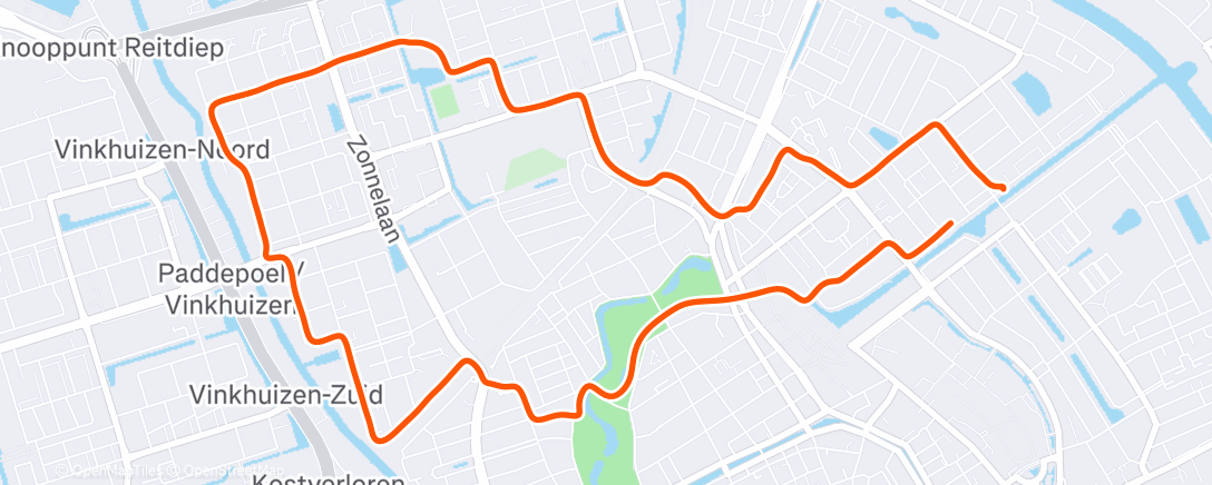 Карта физической активности (Afternoon Run)