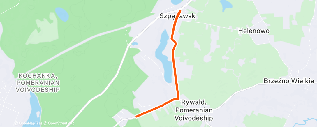 Map of the activity, Afternoon Walk