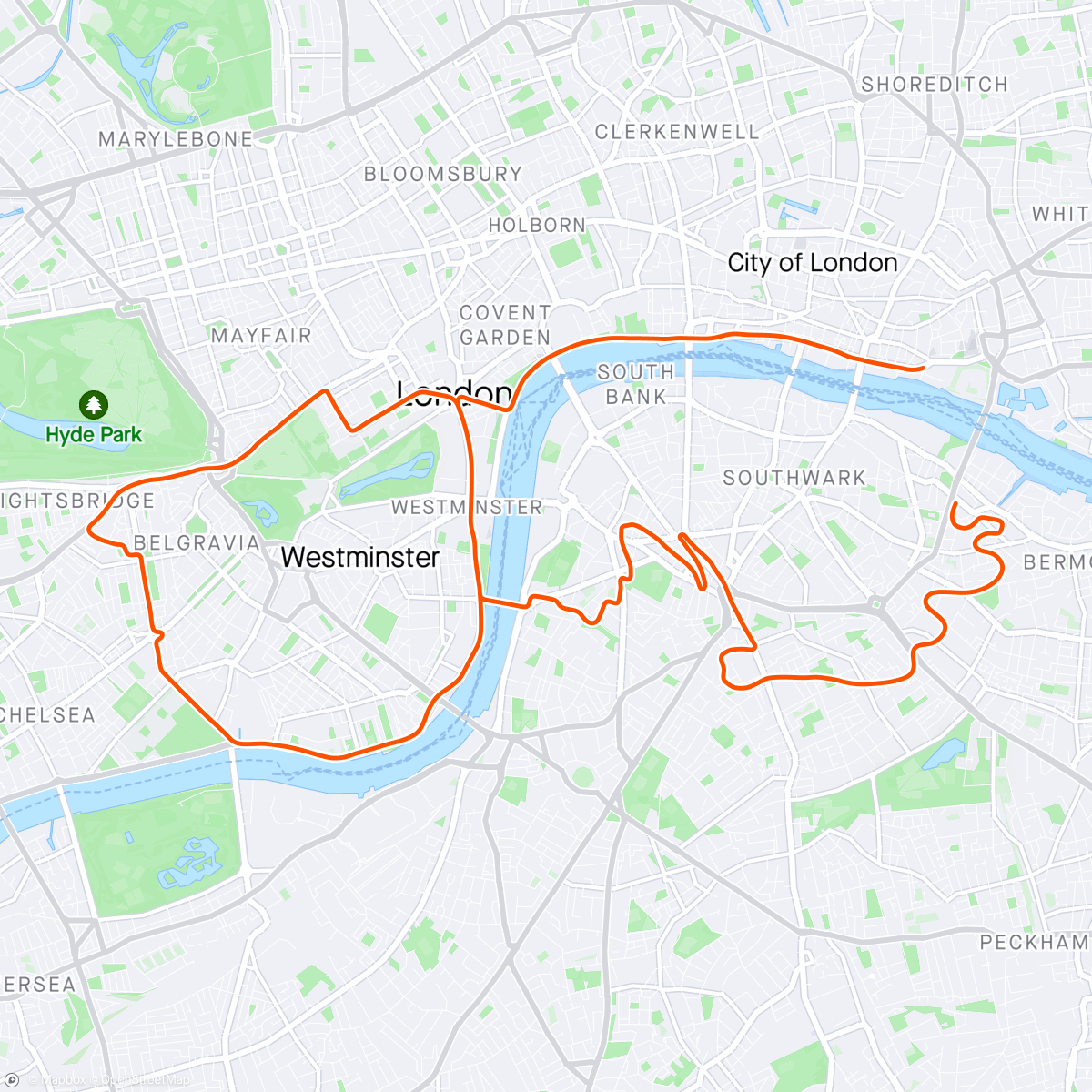 Map of the activity, Zwift - The Gorby
