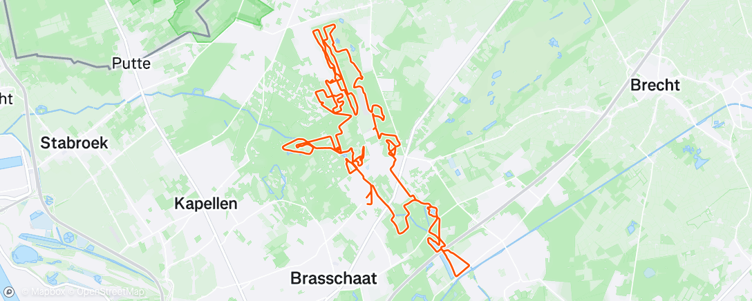 Map of the activity, Middagrit