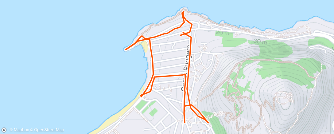 Map of the activity, Morning Sicilian Walk - Cefalu