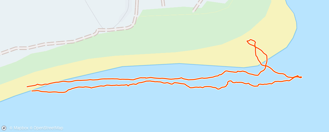 Map of the activity, Afternoon Walk