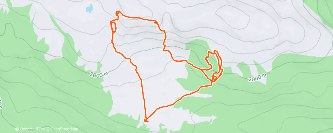 Map of the activity, Morning Backcountry Ski