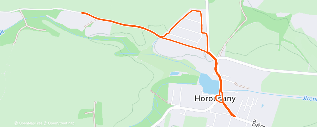 Map of the activity, Lunch Walk