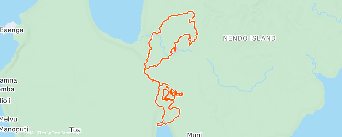 Map of the activity, Zwift - Group Ride: Standard - Stage 1 - Tour de Zwift on Chasing the Sun in Makuri Islands