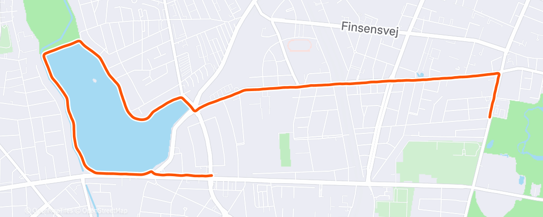 Map of the activity, Lunch Run