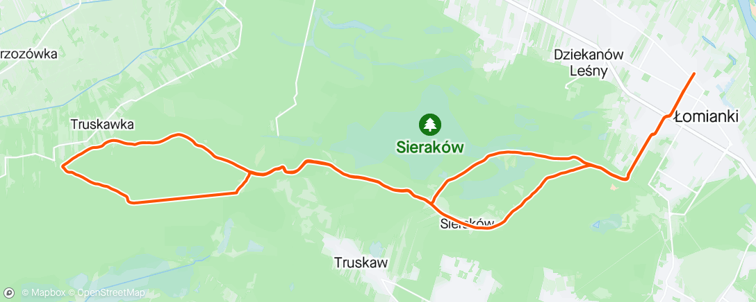 Mapa da atividade, Morning Mountain Bike Ride