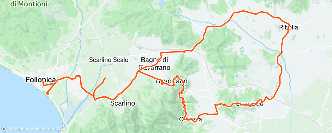 Map of the activity, Poggi Gavorranesi