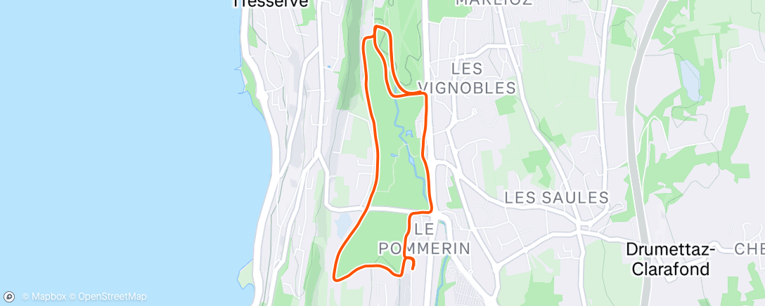 Map of the activity, Balade à pied autour du Golf
