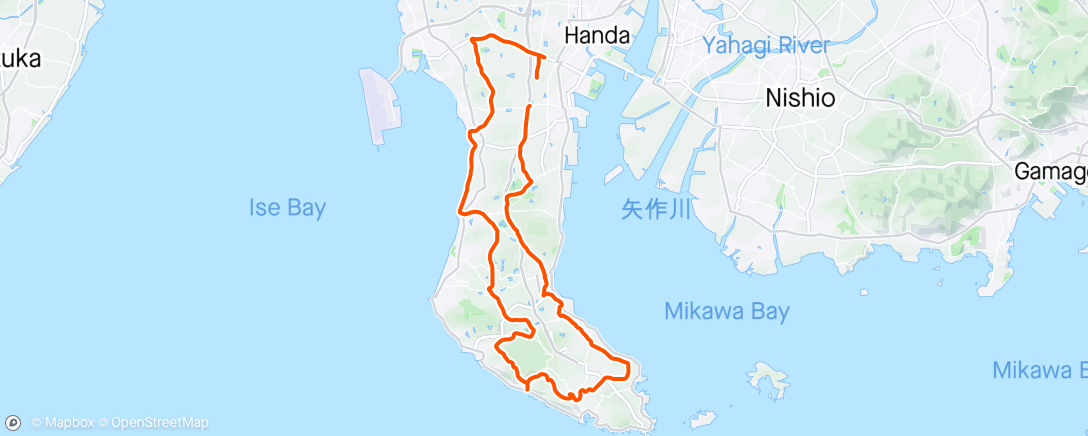 Mappa dell'attività 朝のライド