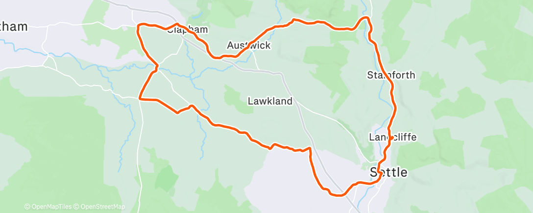 Карта физической активности (Morning Ride)