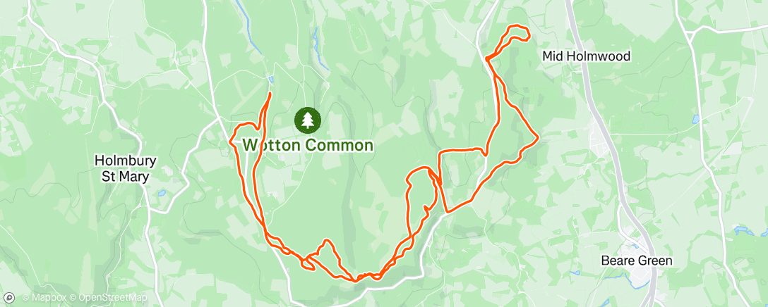 Map of the activity, Morning Ride