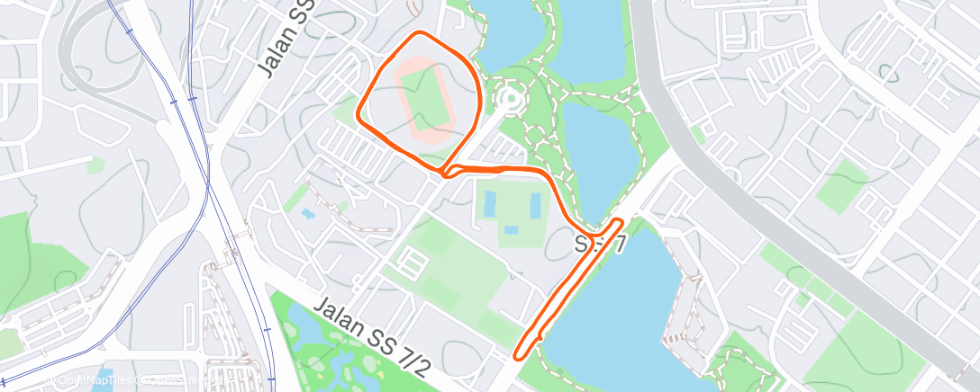 Map of the activity, 户外跑步