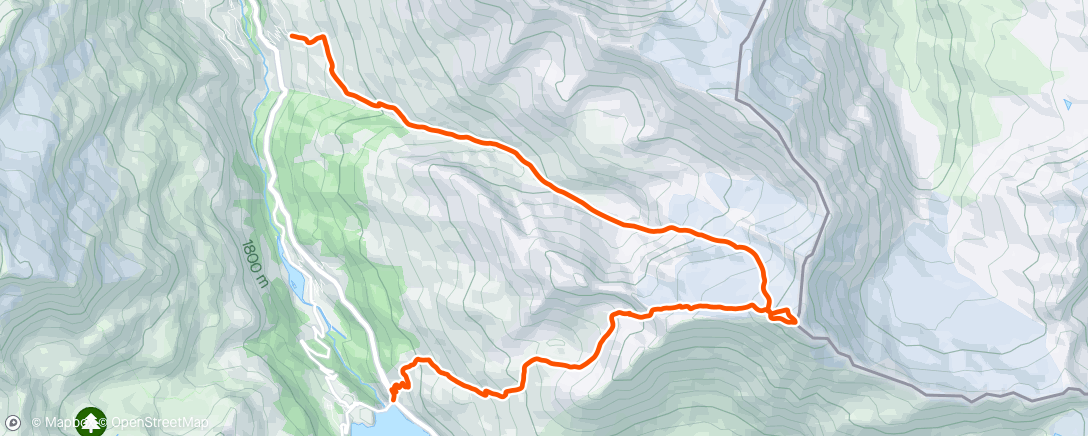 Map of the activity, Finally got to ski Grande Sassière straight off the summit.