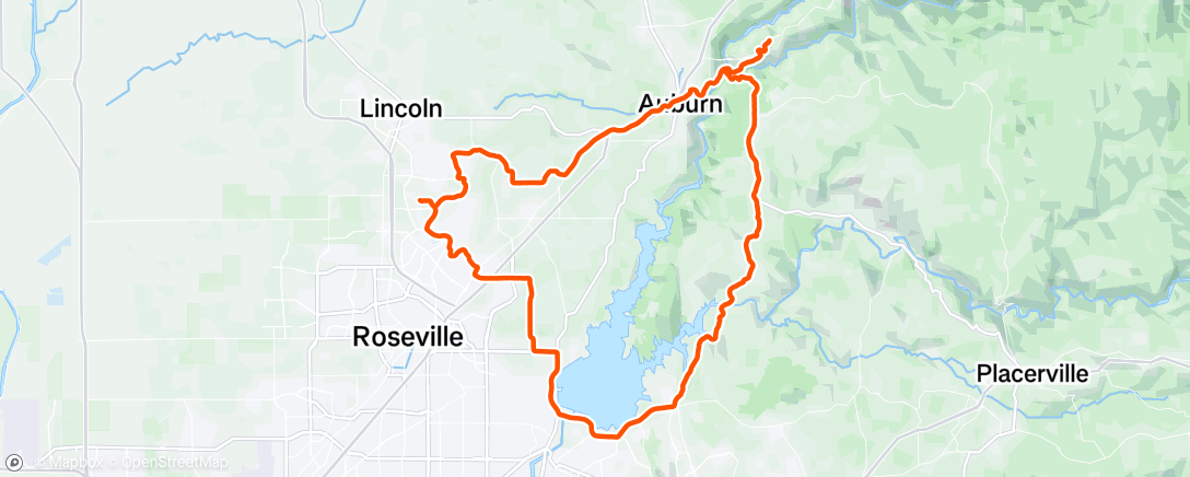 Map of the activity, Morning Ride
