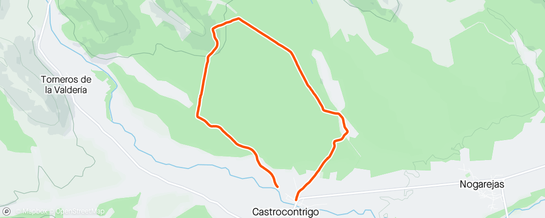 Mappa dell'attività Carrera de montaña a la hora del almuerzo