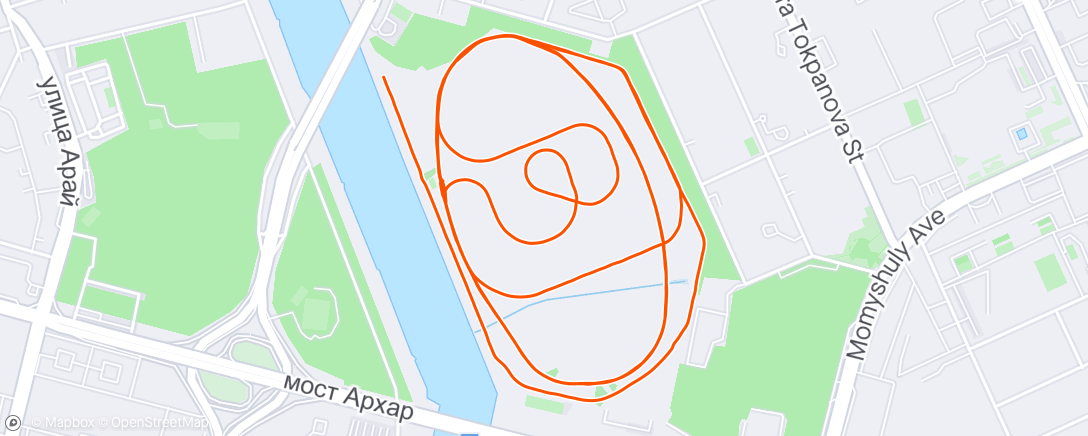 Map of the activity, Morning Run