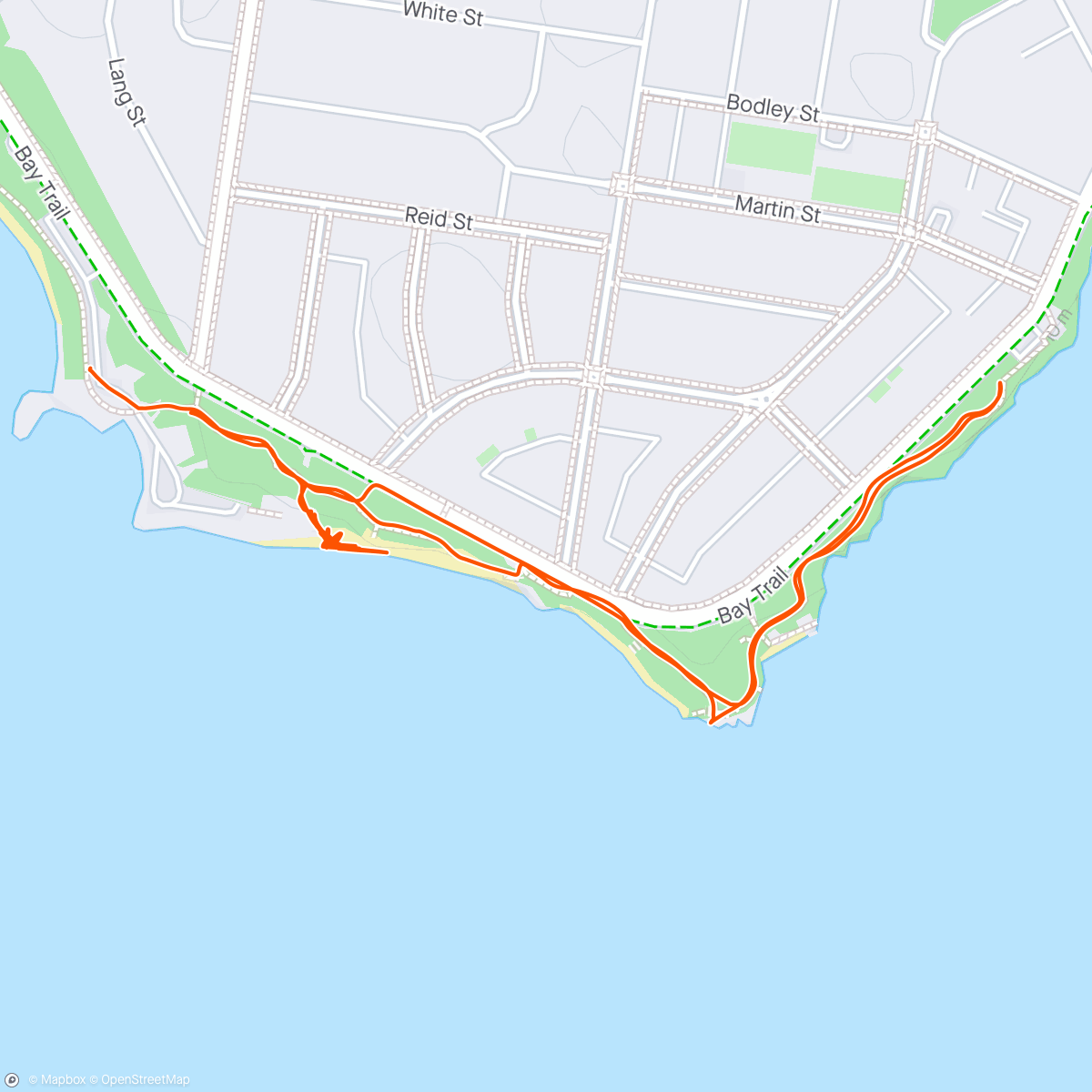 Map of the activity, Morning Workout - Family walk