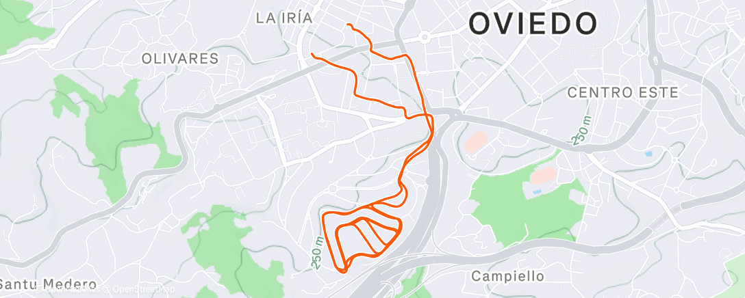 Карта физической активности (Lunch Run)