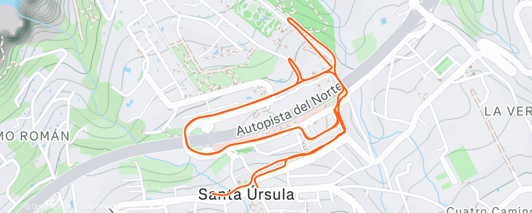 Карта физической активности (Afternoon Run)